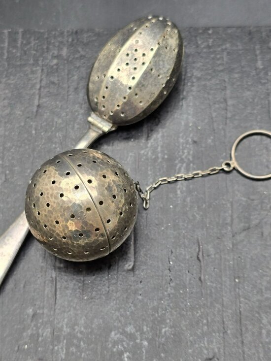 Vintage National Silver Co. Silver-Plated Spoon And Ball Tea Infuser HS251 - Picture 6 of 6